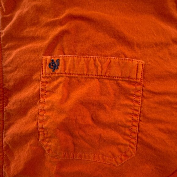 Marc O' Polo Button Up Shirt Oxford Cloth Orange Shaped Fit Cotton Stretch Mem - Picture 10 of 16